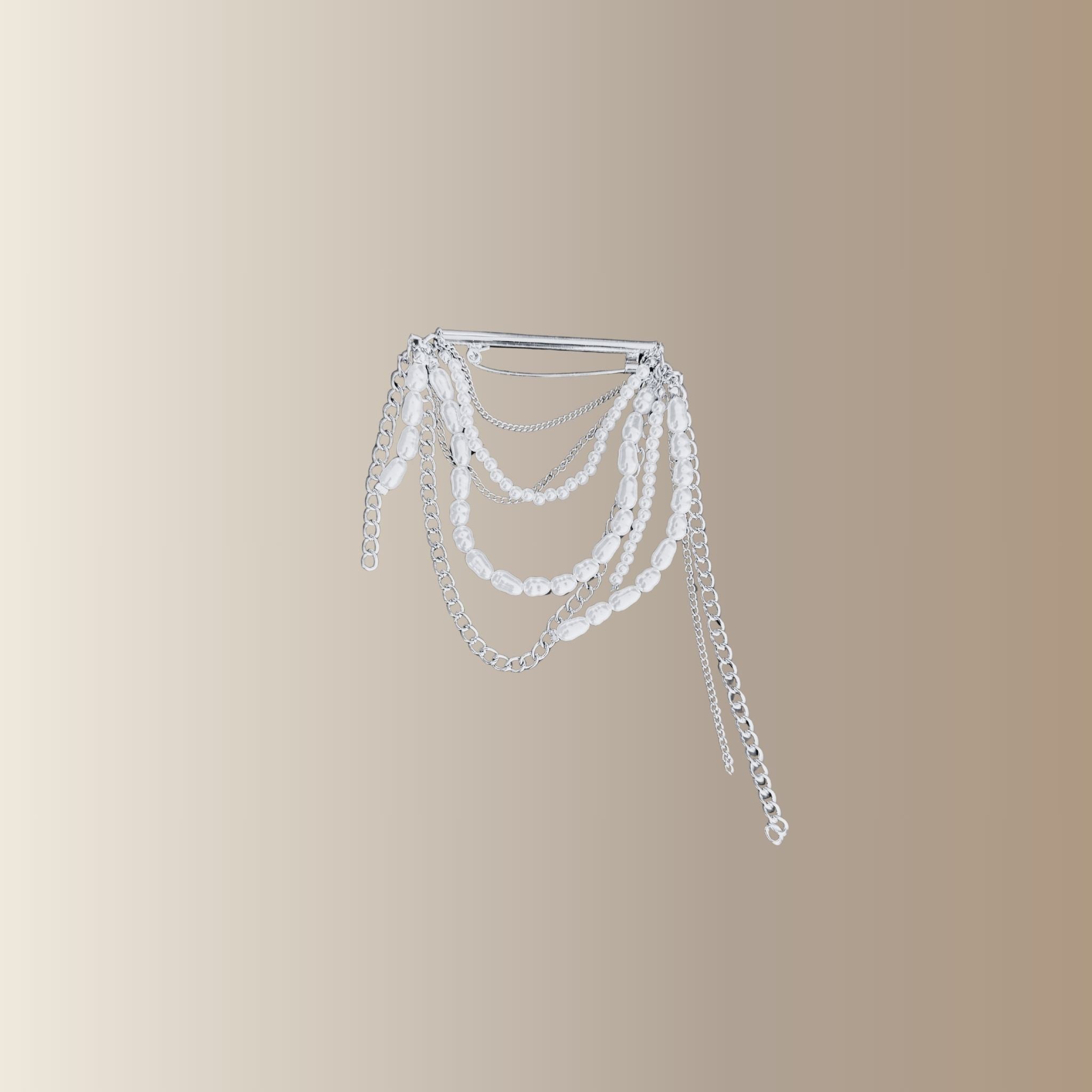 ATHÉA – Broche perles blanches