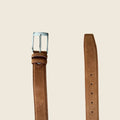 SÉLANIA CAMEL- Ceinture en cuir suédé