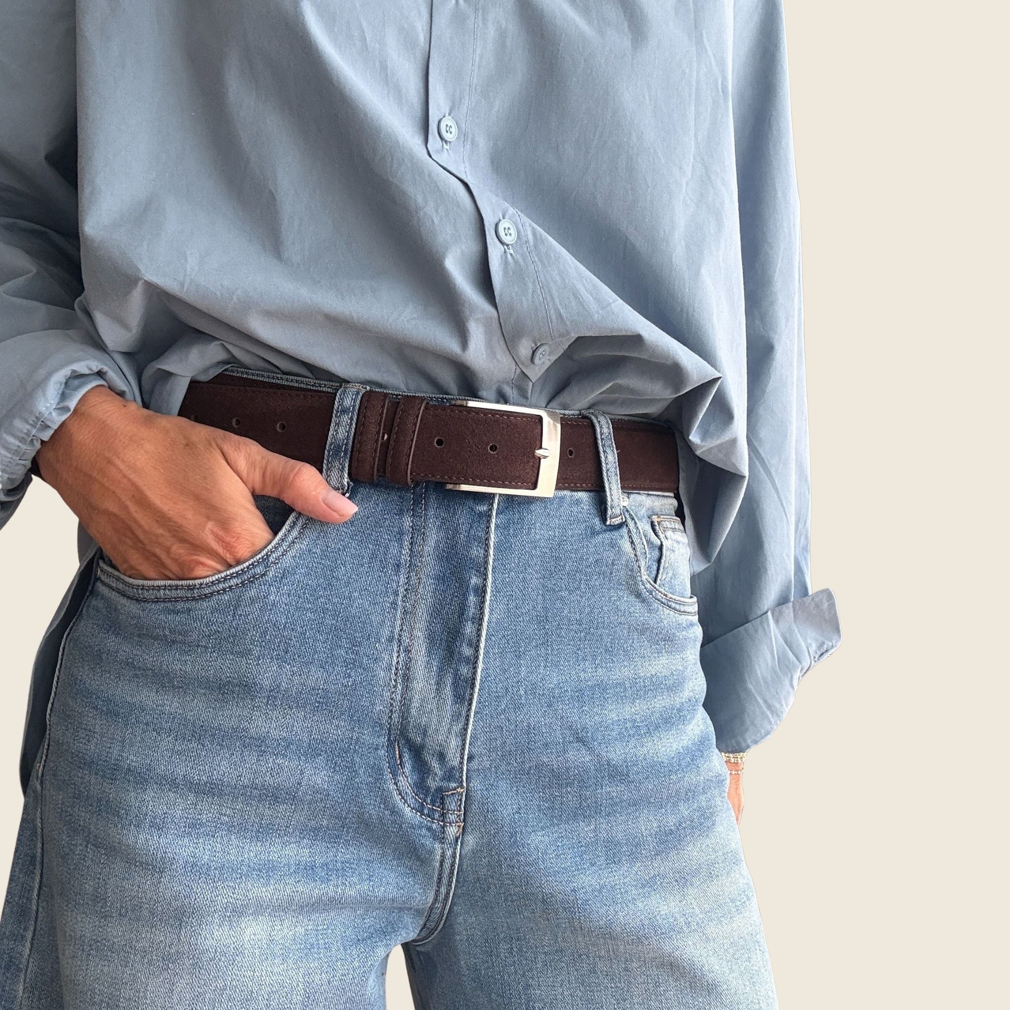 Ceinture Selania marron