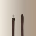 SÉLANIA MARRON - Ceinture en cuir suédé marron