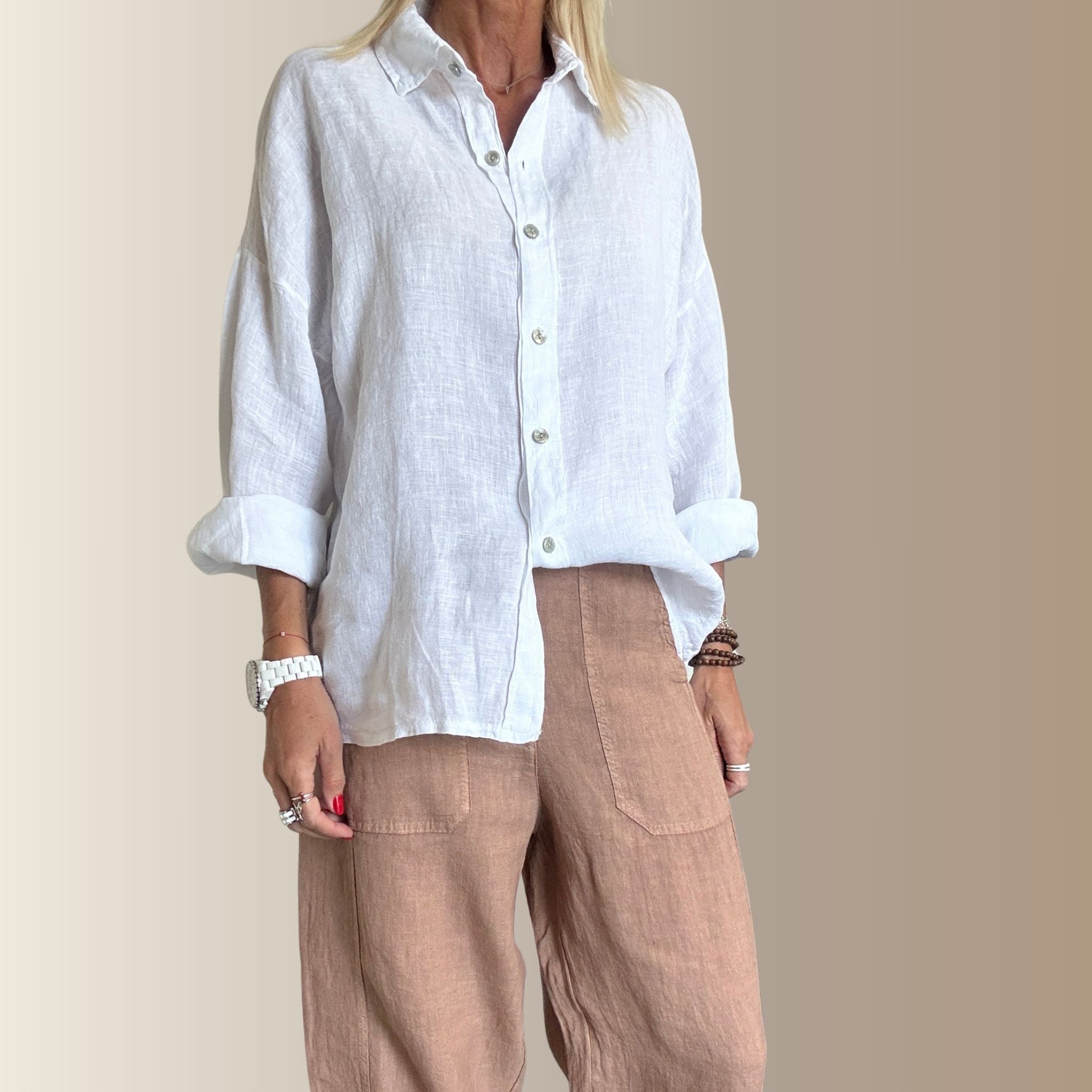 ALMA BLANCHE – Chemise en lin