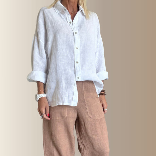 ALMA BLANCHE – Chemise en lin