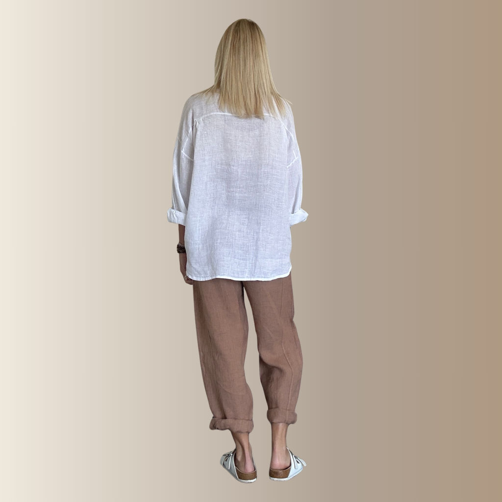 ALMA BLANCHE – Chemise en lin