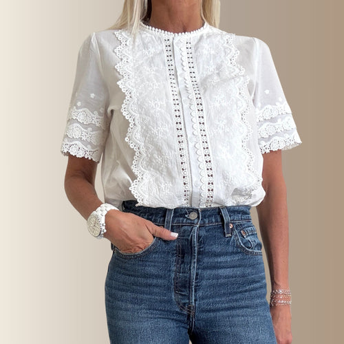 ANÉ BLANCHE – Chemise brodée