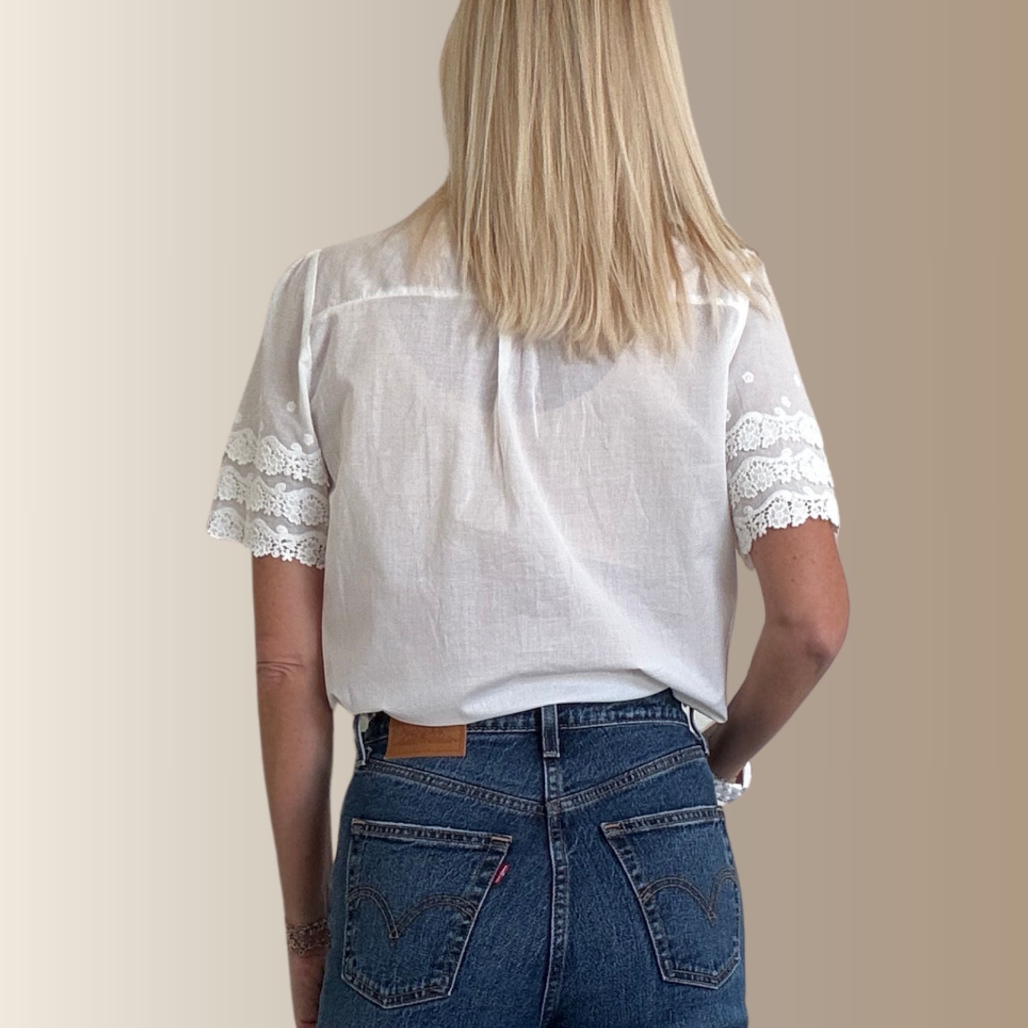 ANÉ BLANCHE – Chemise brodée