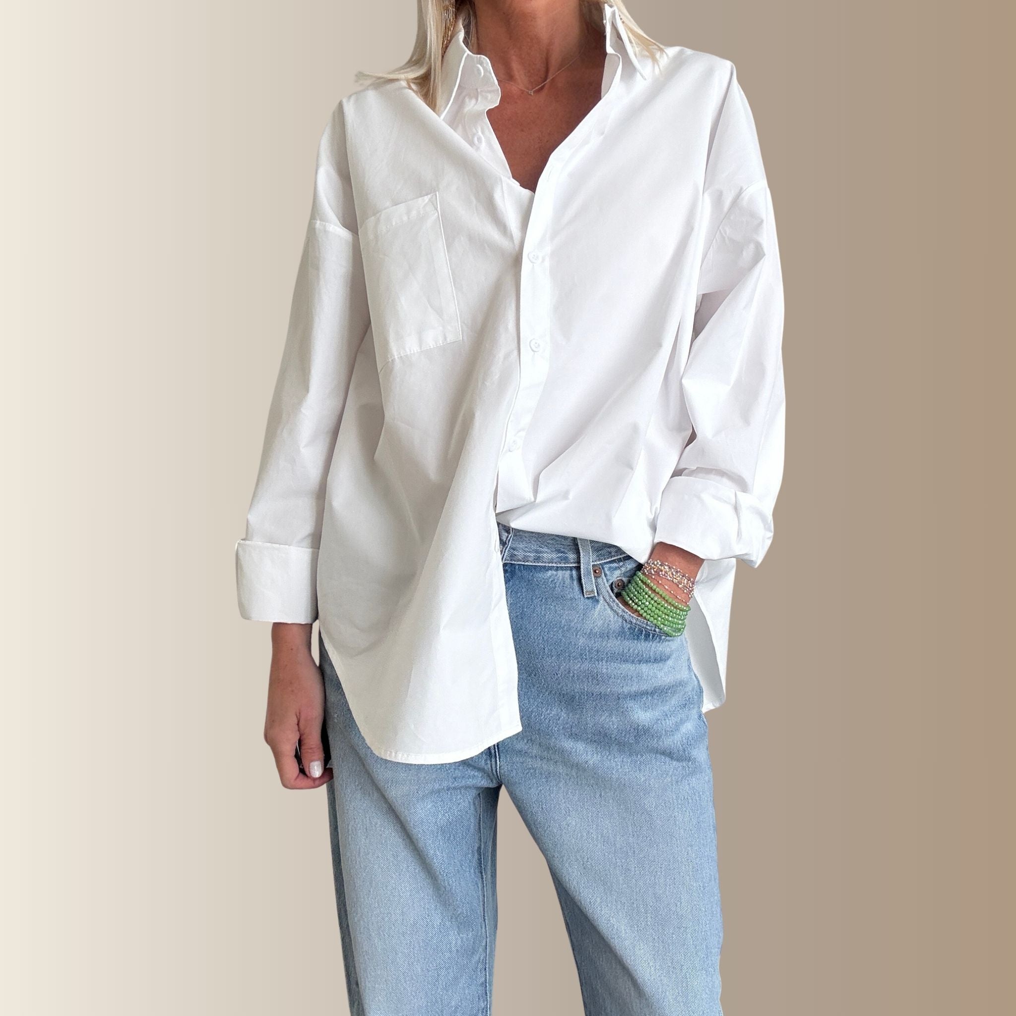 THÉLYA BLANCHE– Chemise oversize