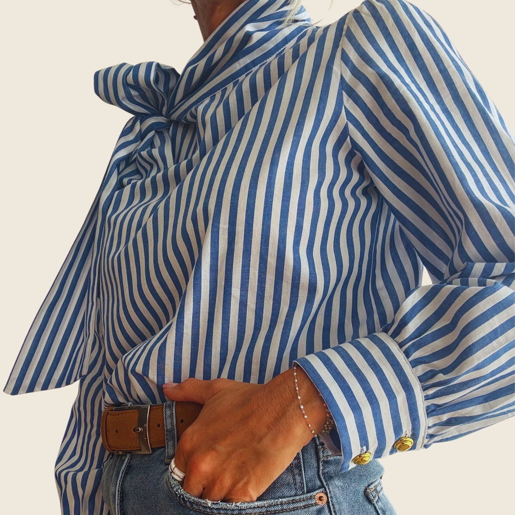 Blouse Alenya rayée bleue