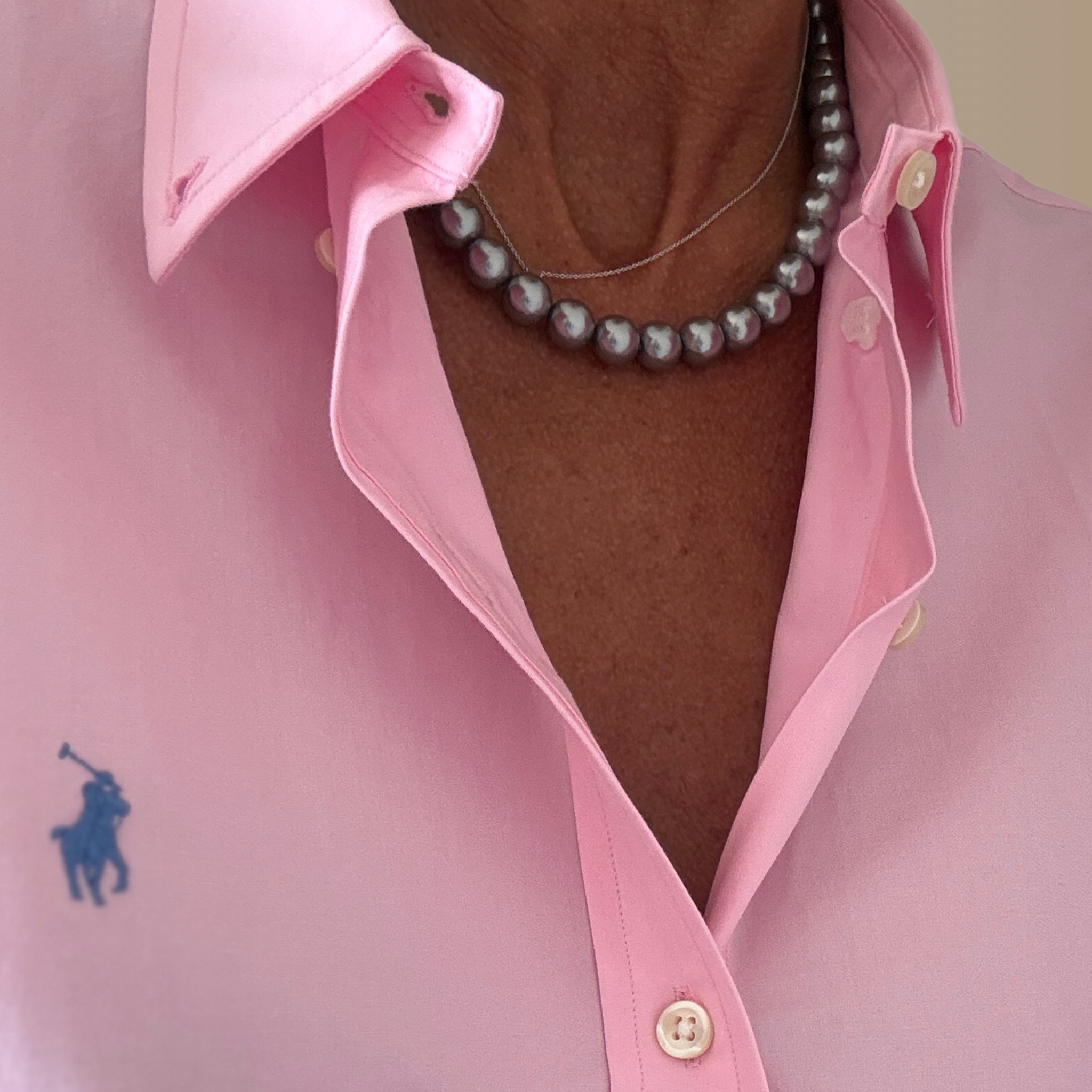 SIREL GRIS – Collier de perles