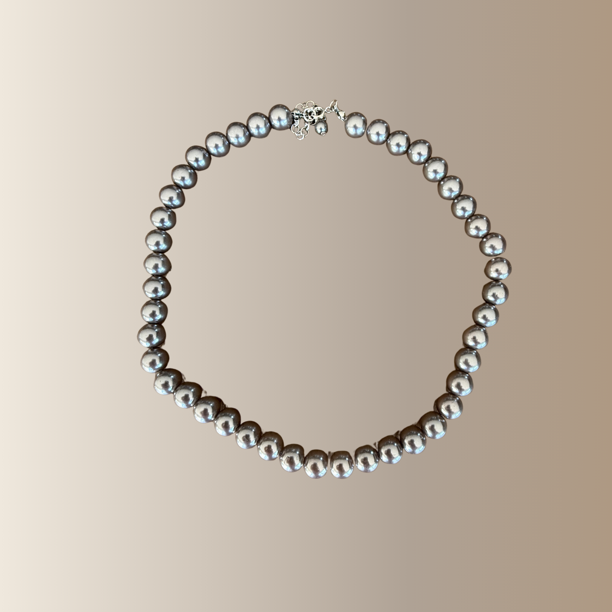 SIREL GRIS – Collier de perles