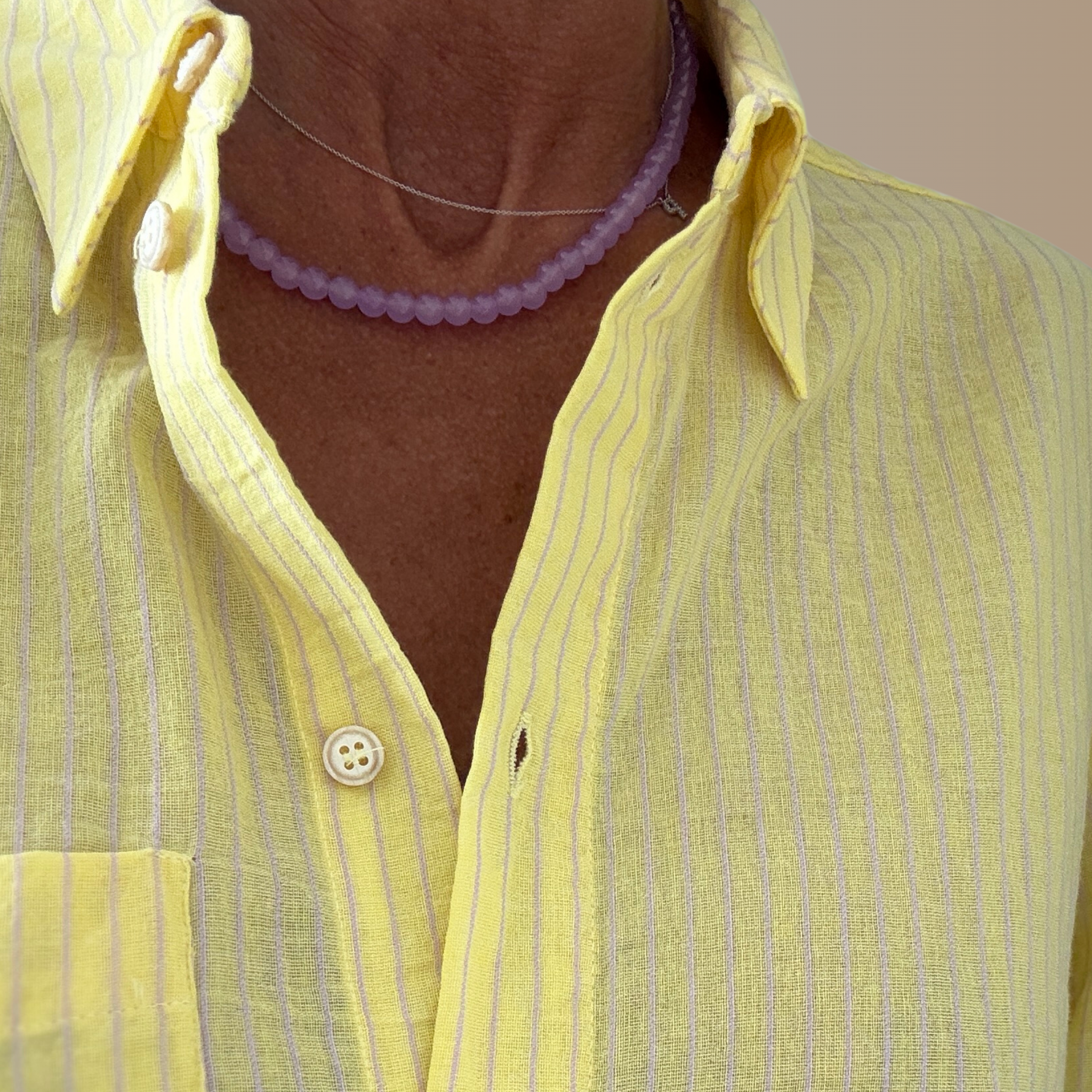 NILO LILAS – Collier de perles