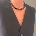 SIREL NOIR – Collier de perles