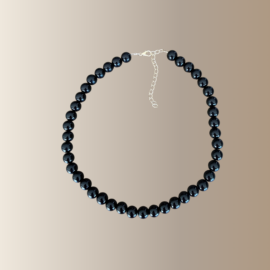 SIREL NOIR – Collier de perles