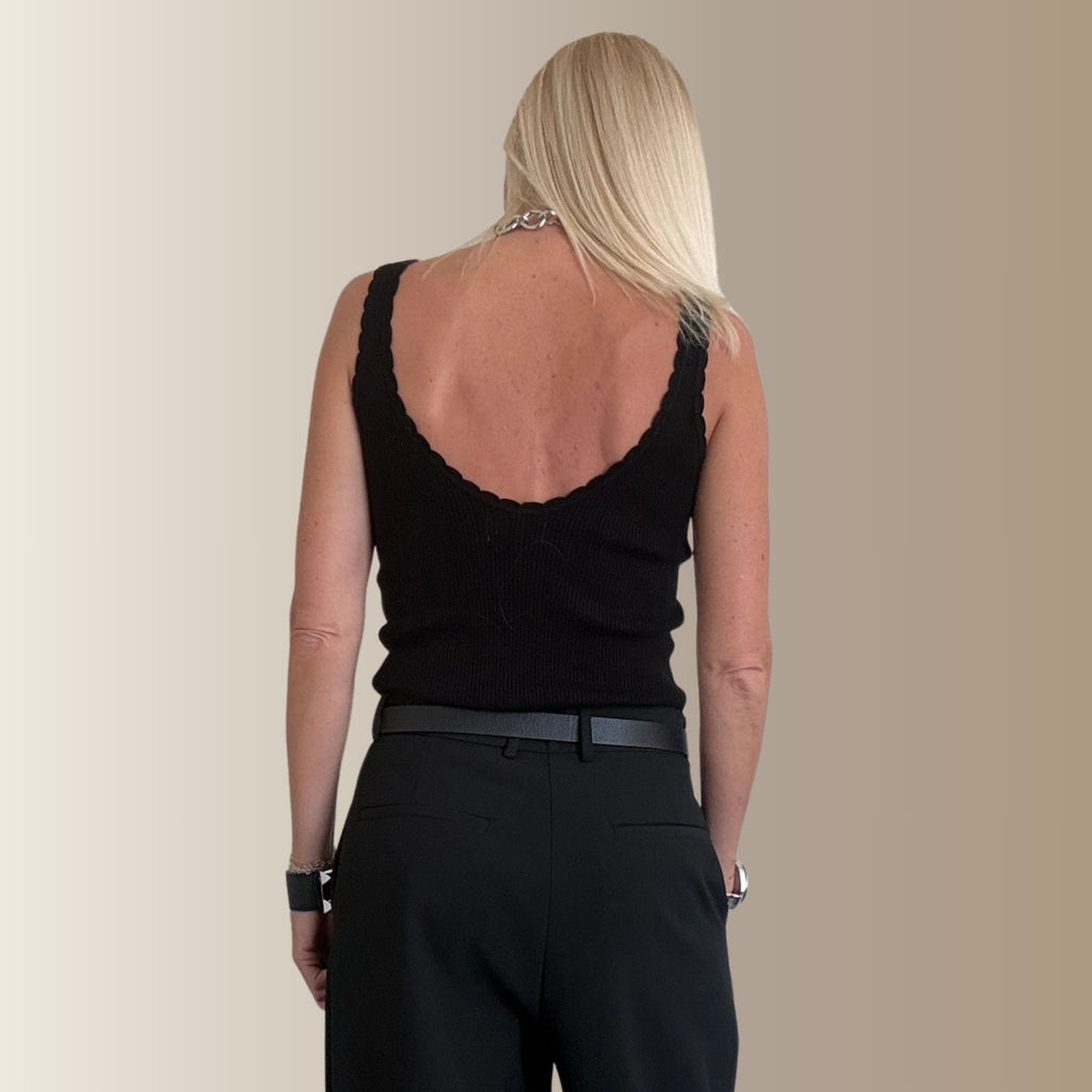 CASSIAN NOIR – Débardeur dos nu