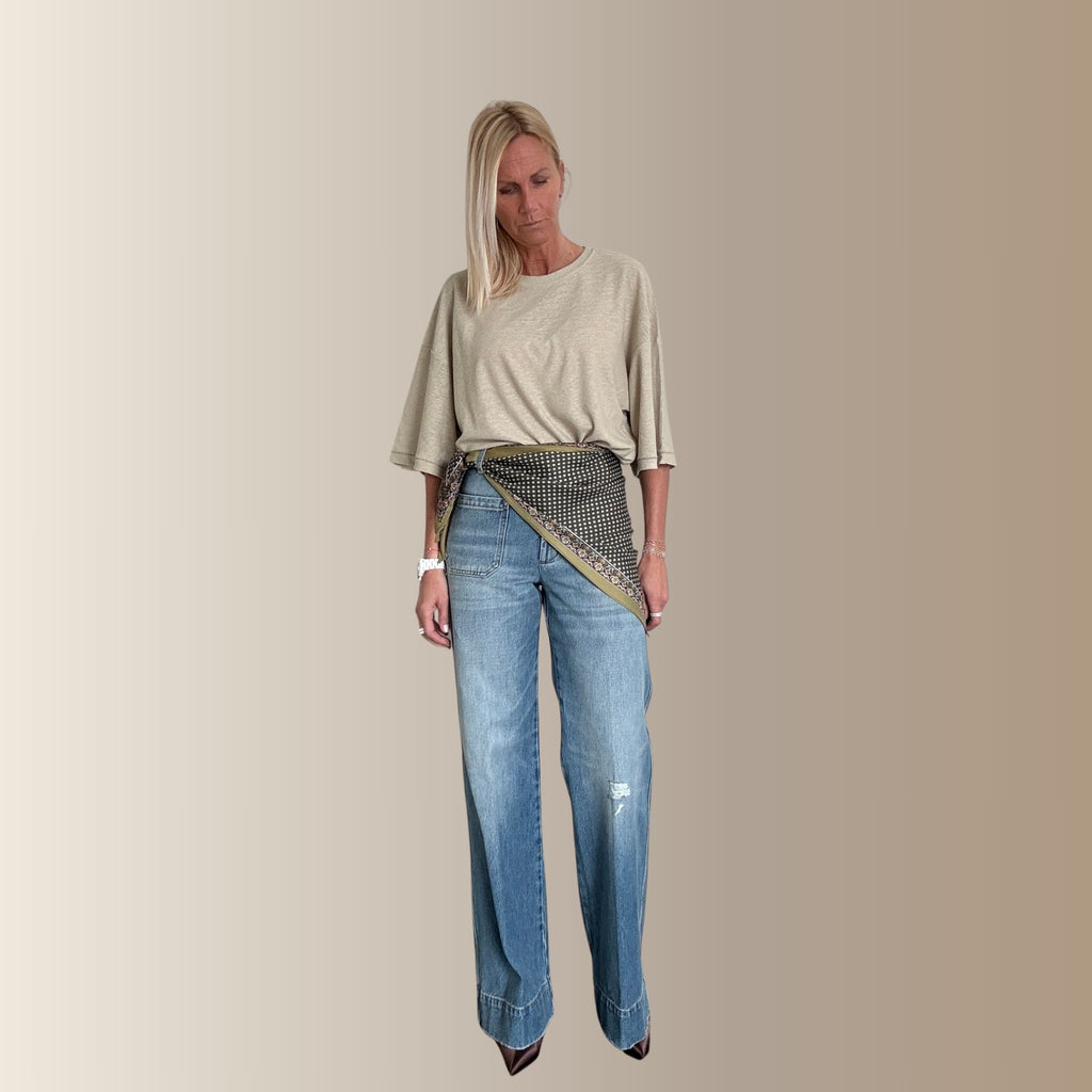 NAÉRIS KAKI – Foulard triangle