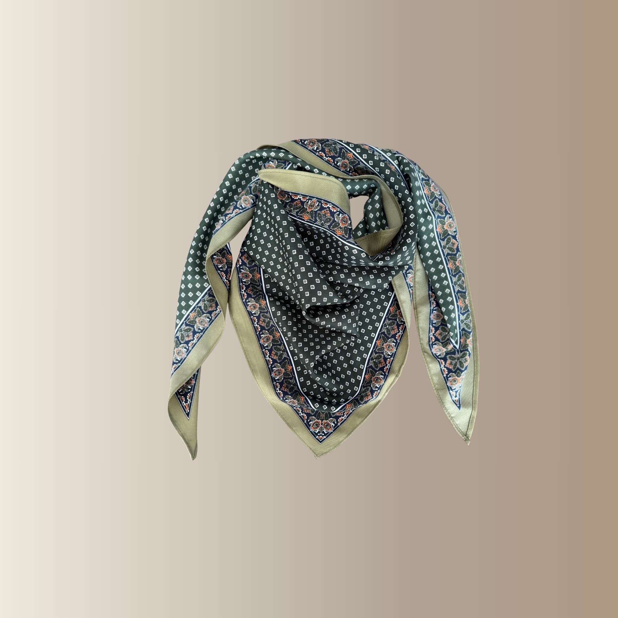 NAÉRIS KAKI – Foulard triangle
