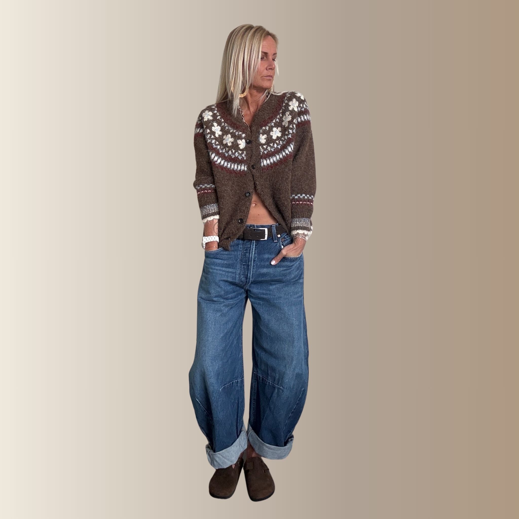 NESTOR MARRON – Gilet jacquard