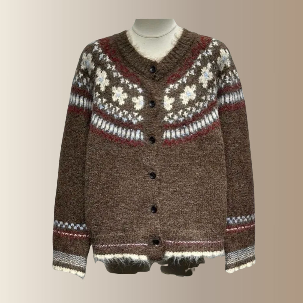 NESTOR MARRON – Gilet jacquard