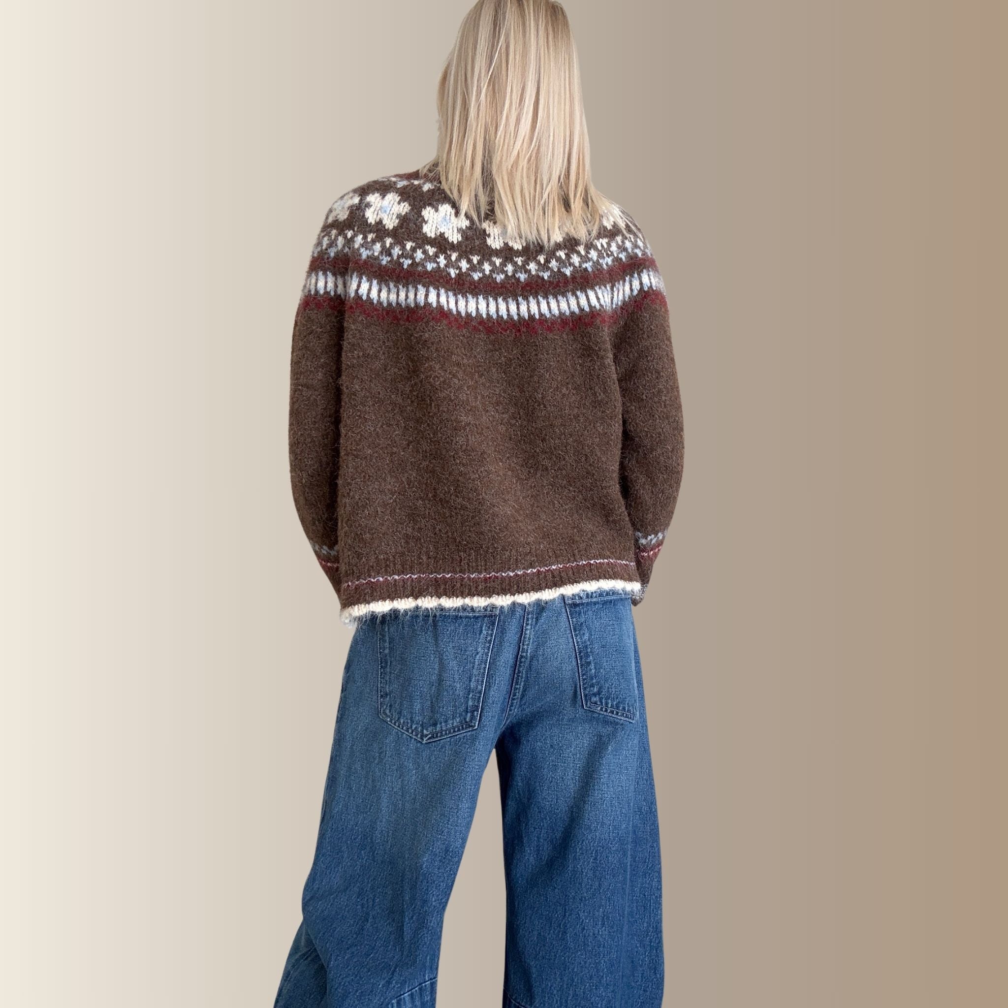 NESTOR MARRON – Gilet jacquard