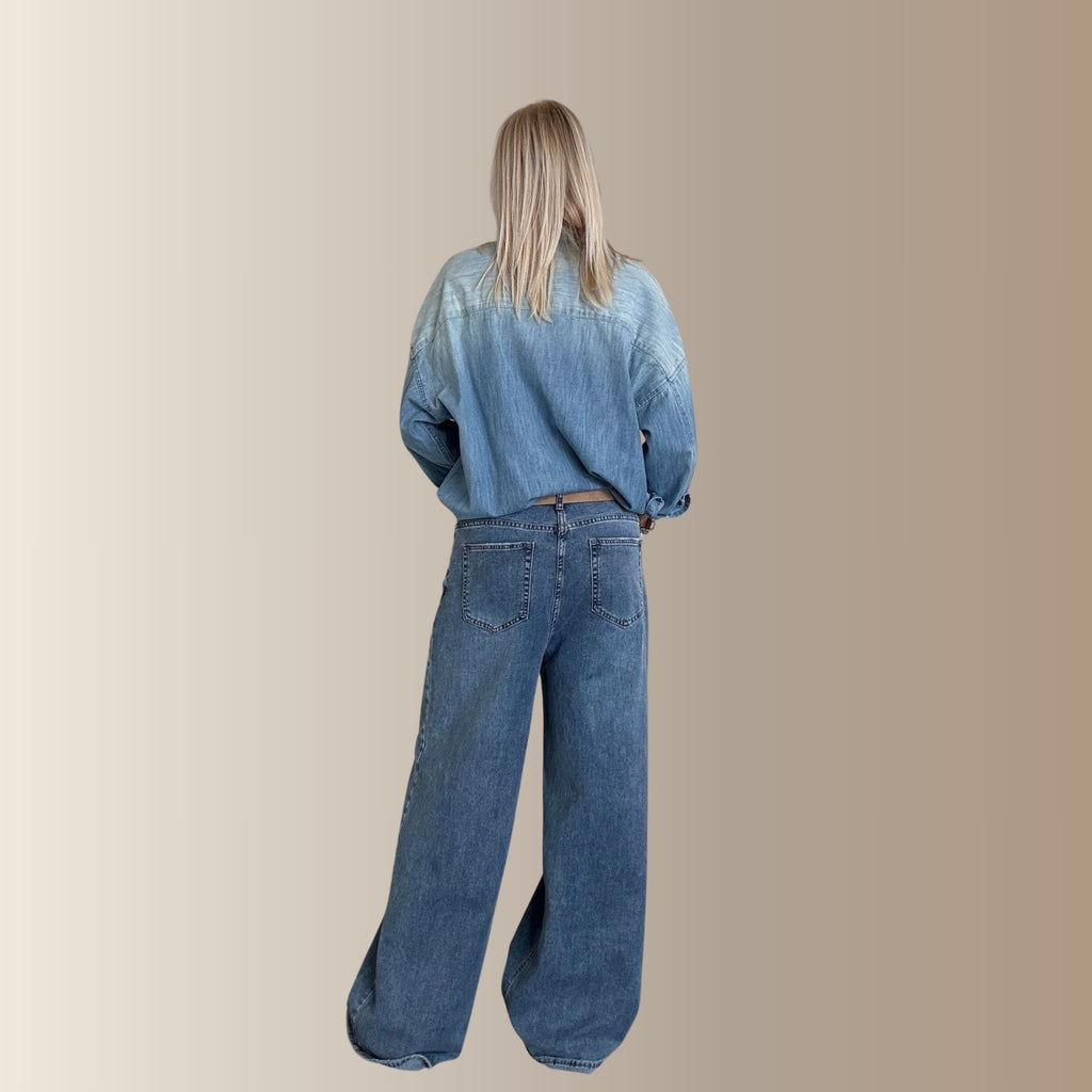 DÉRIS BLEU - Jean coupe droite
