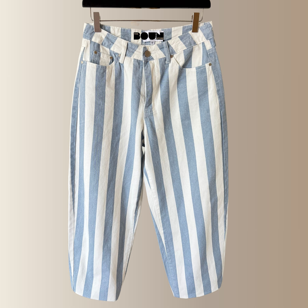 GASTON RAYÉ BLEU – Jean barrel