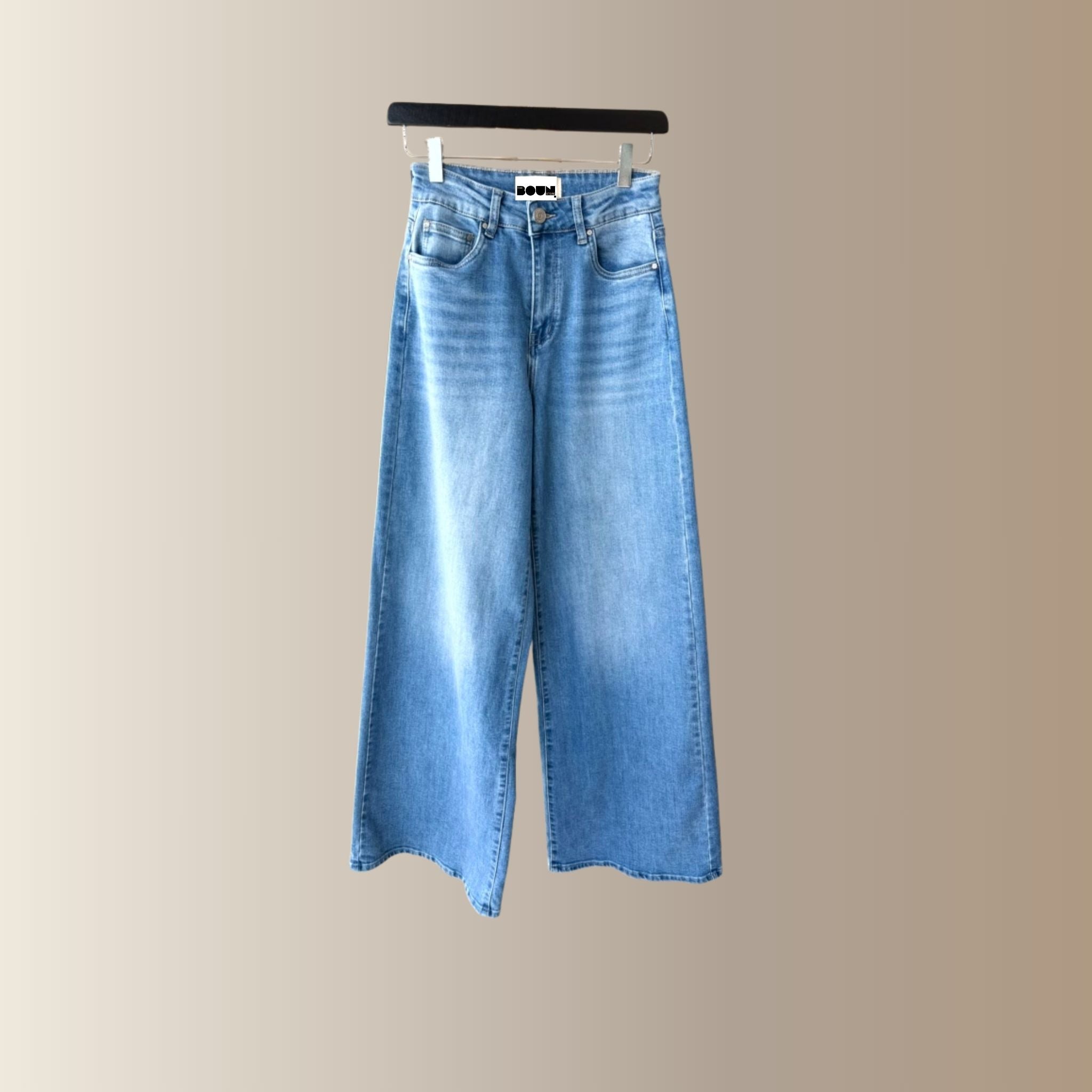 ÉLIO BLEU CLAIR – Jean wide leg