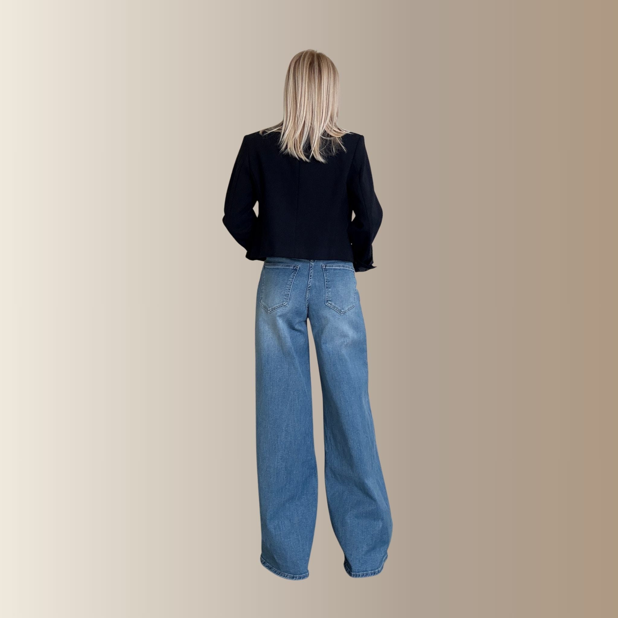 ÉLIO BLEU CLAIR – Jean wide leg
