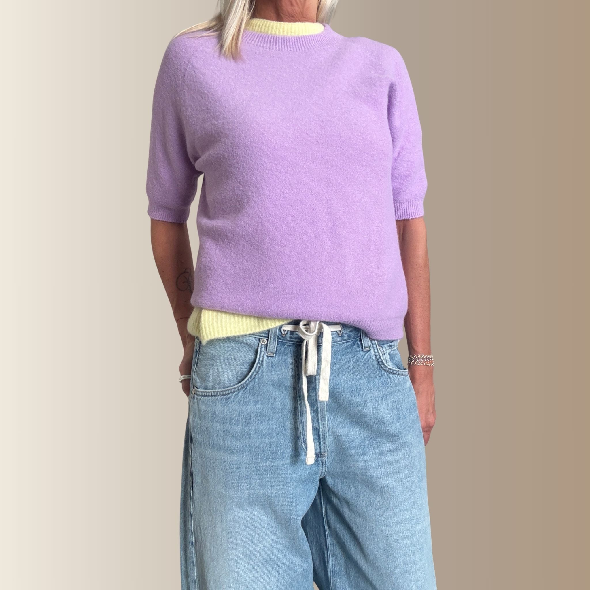 HECTOR LILAS– Pull manches courtes