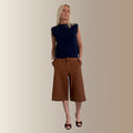 CÉLESTIN BLEU MARINE – Pull sans manches en baby alpaga