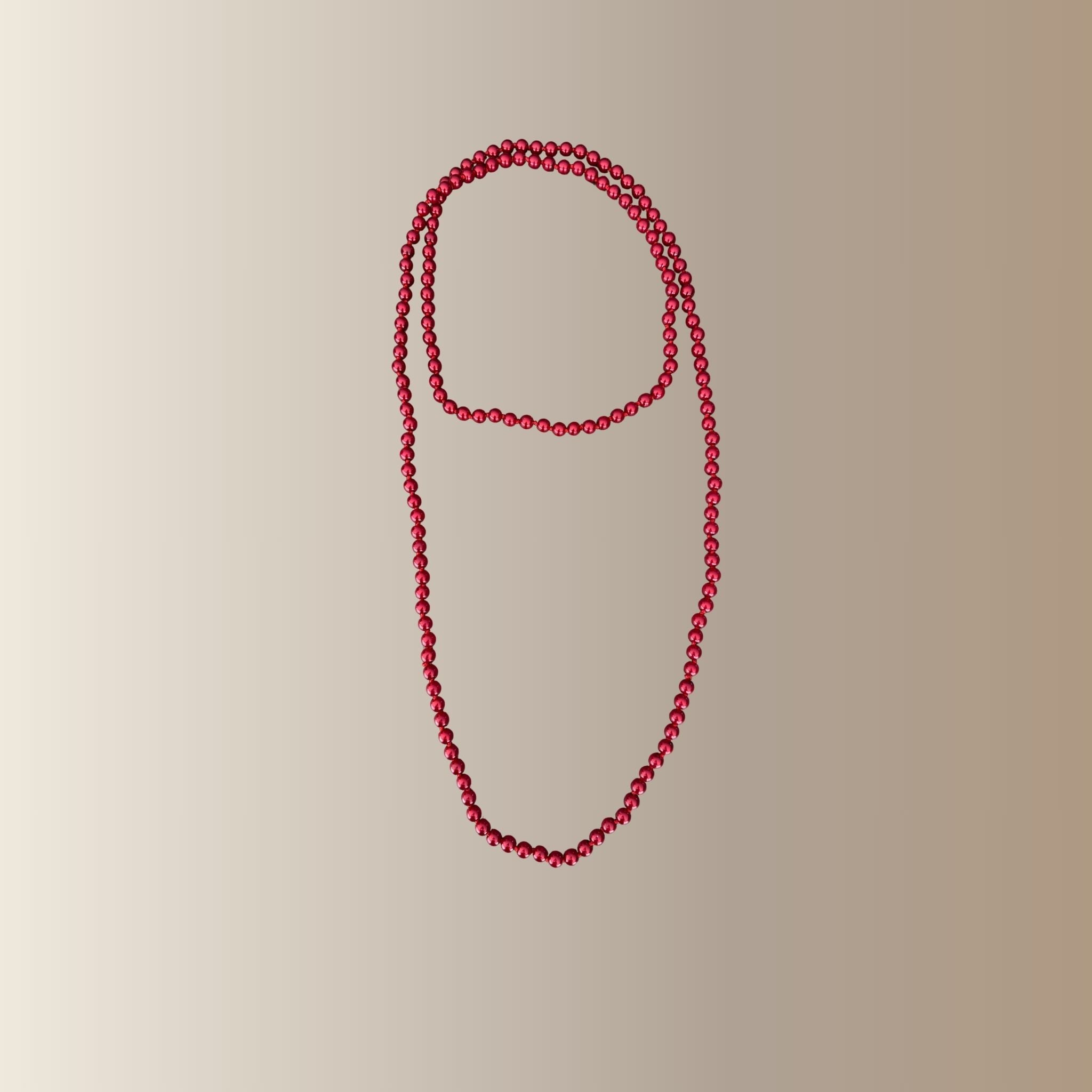 EDEN ROUGE– Sautoir perles
