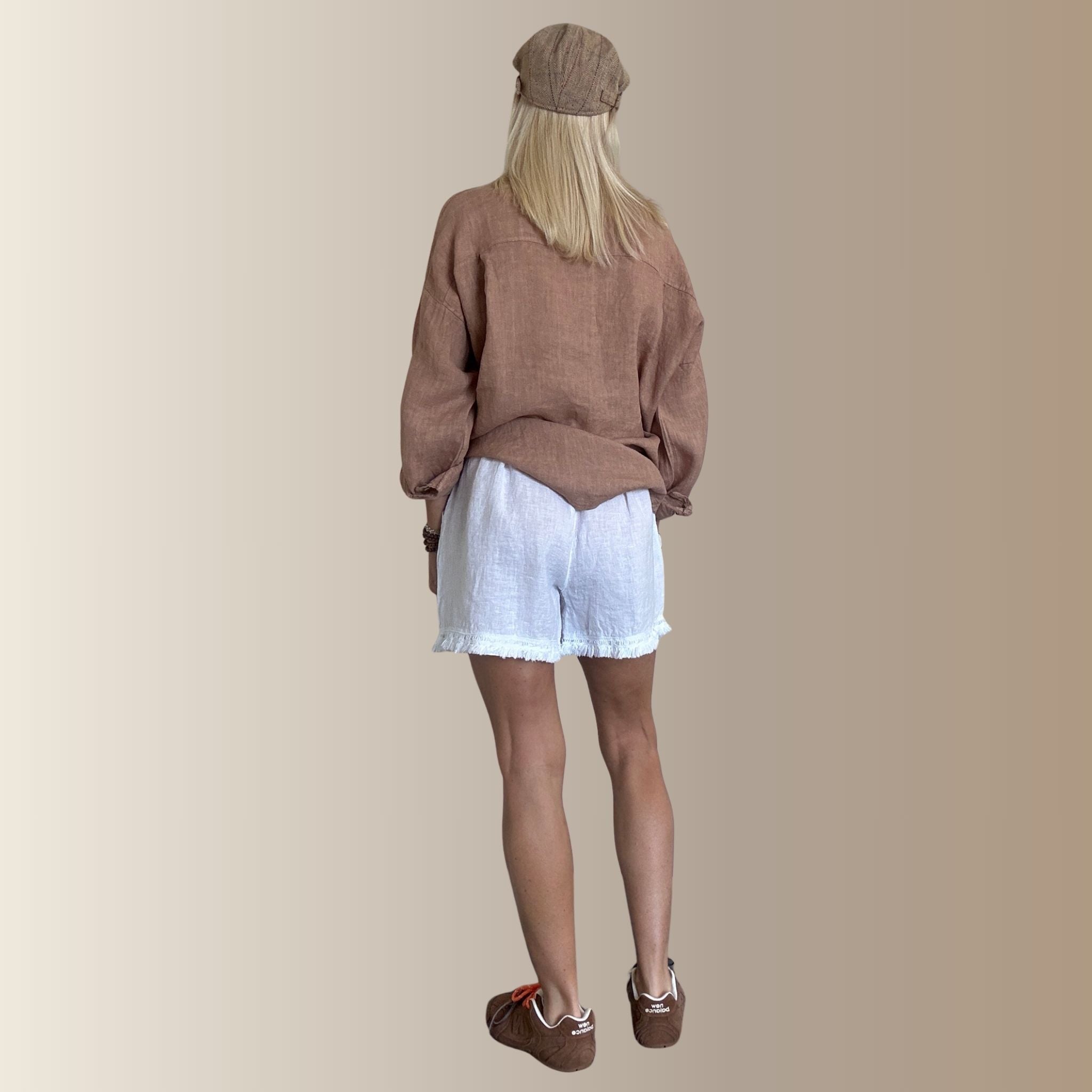 NINO BLANC – Short en lin