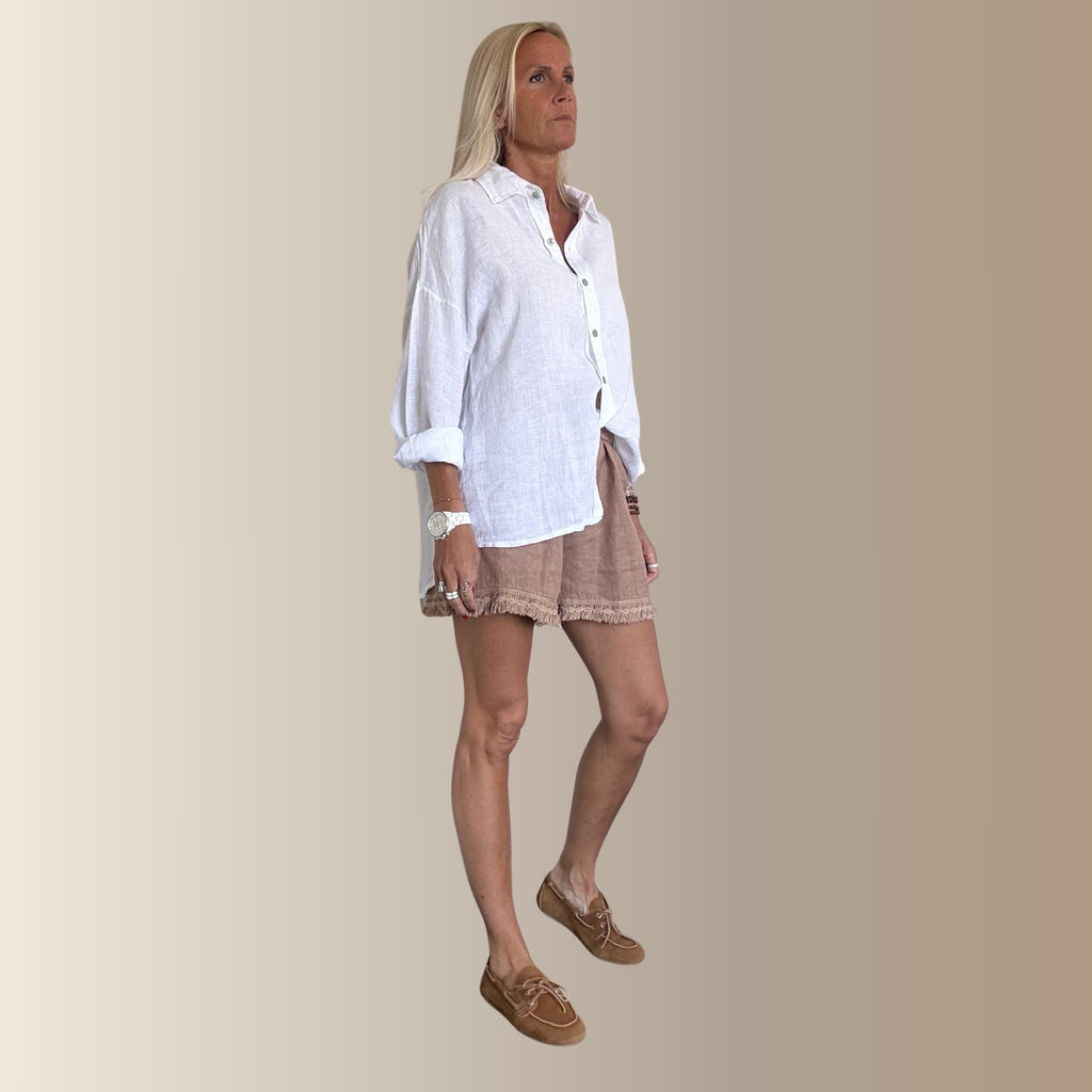 NINO MARRON CLAIR– Short en lin