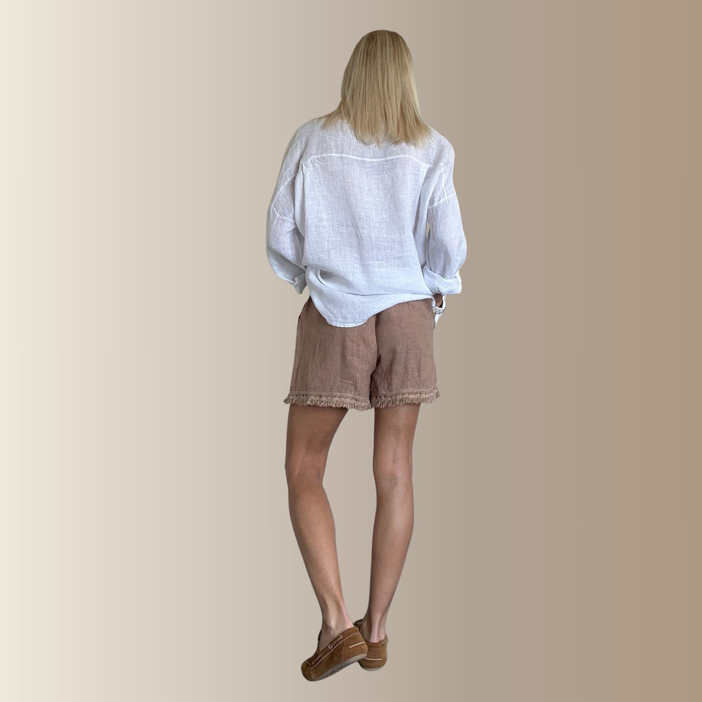 NINO MARRON CLAIR– Short en lin