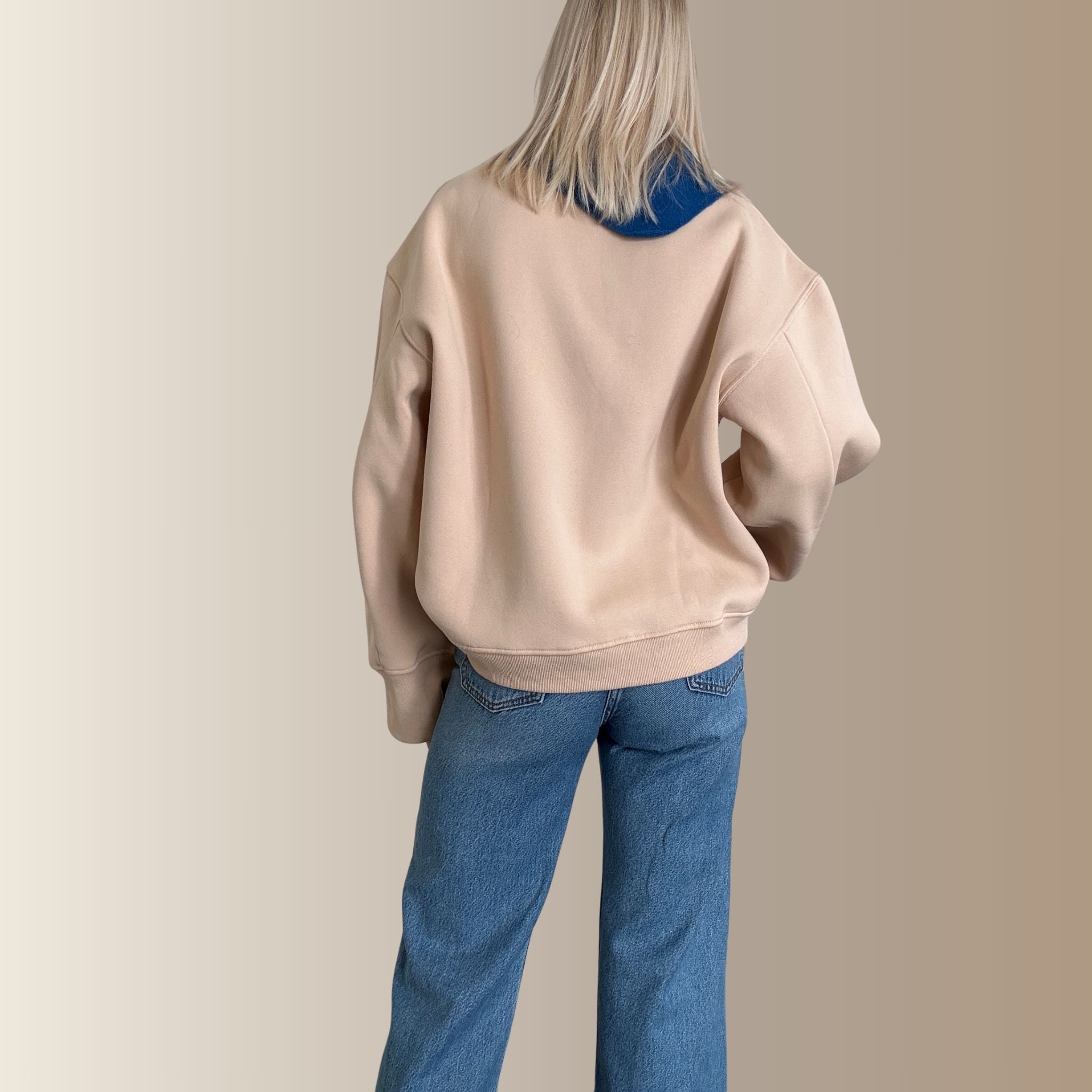 THALOR BEIGE - Sweat oversize