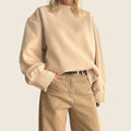 THALOR BEIGE - Sweat oversize