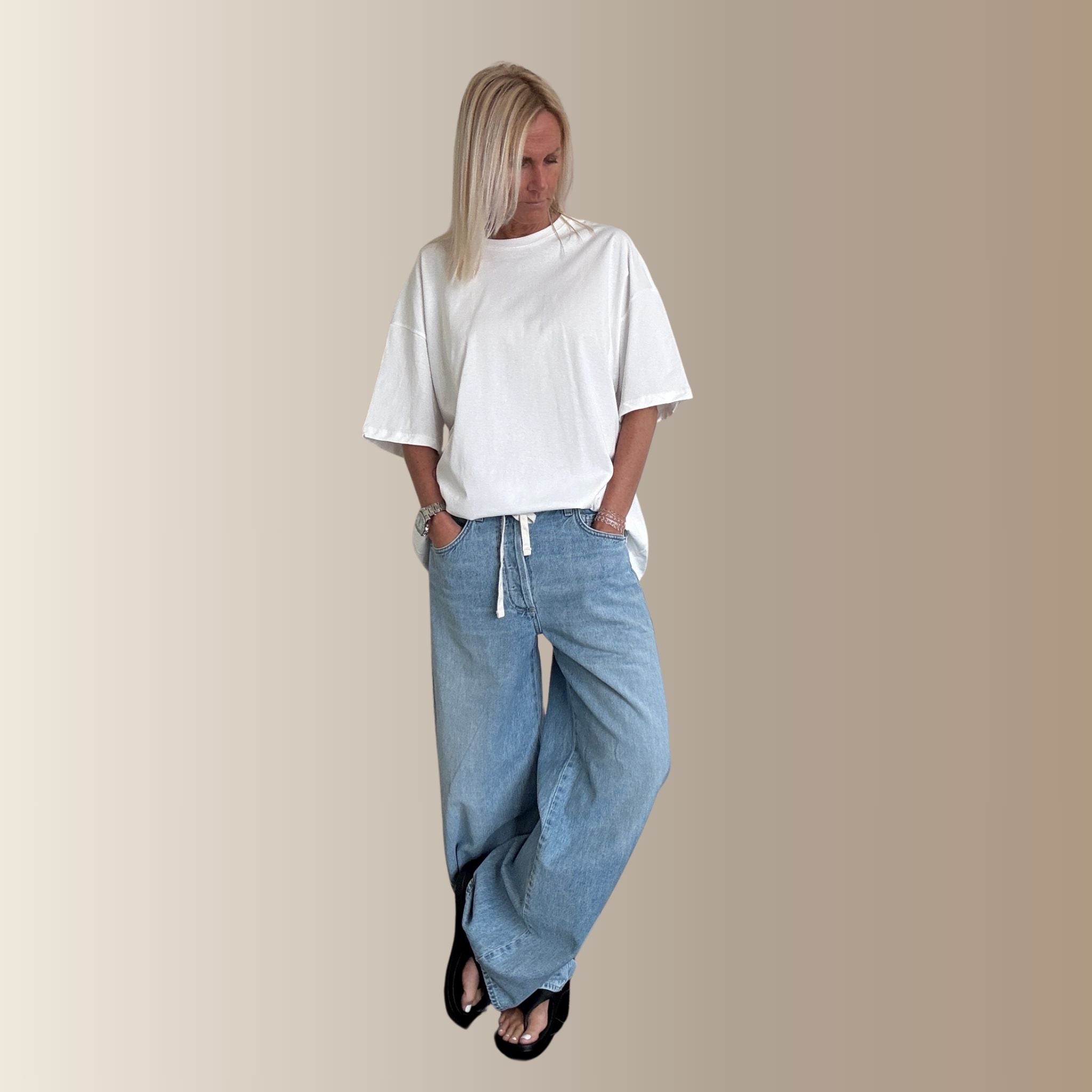 CÉLIAN BLANC– T-shirt oversize