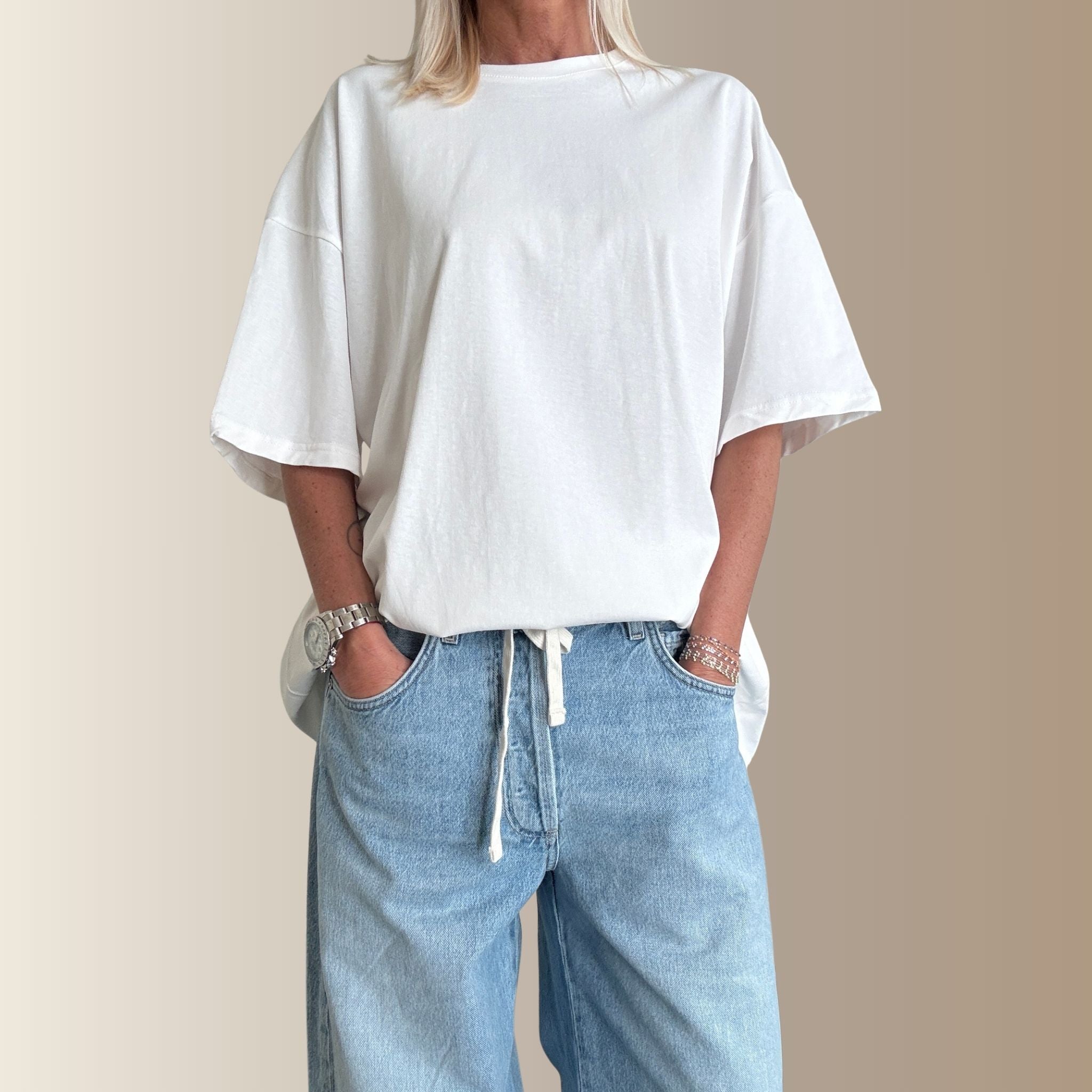 CÉLIAN BLANC– T-shirt oversize