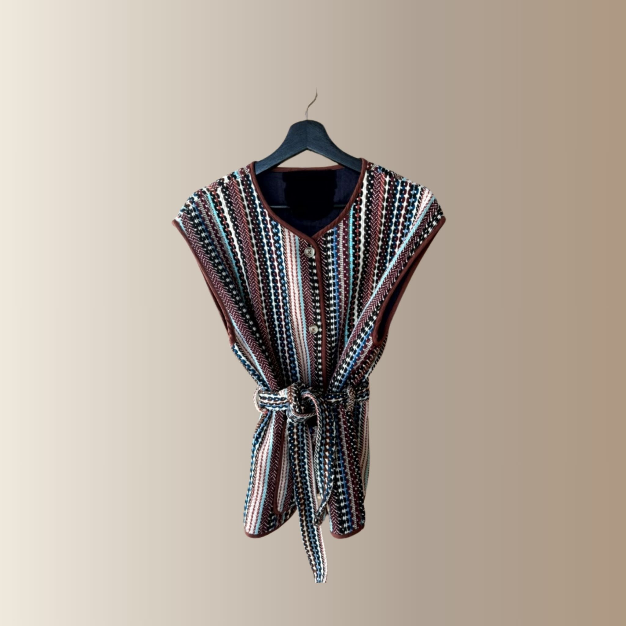 NAVARO MULTICOLORE - Veste sans manches ethnique